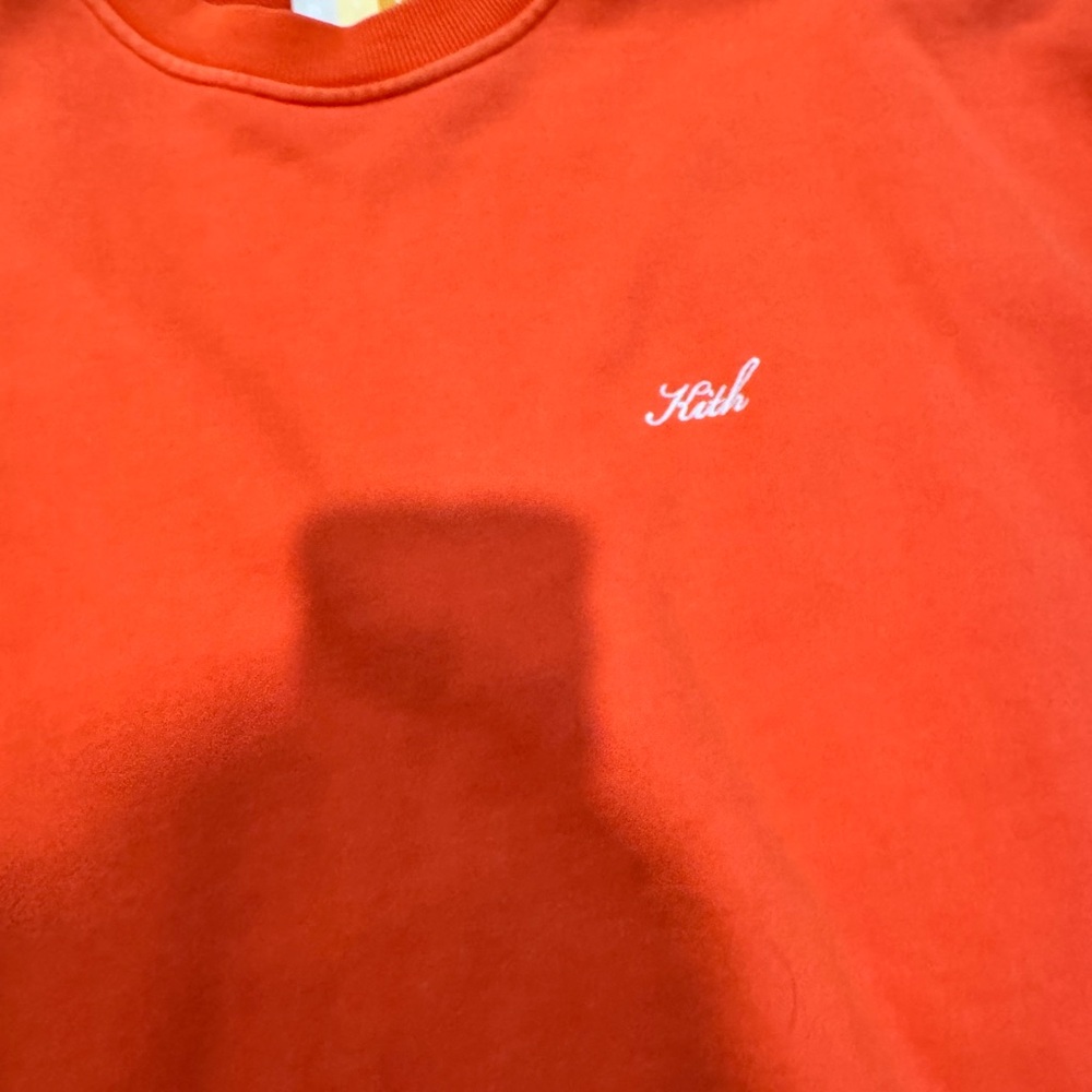 Kith Orange Bandana Crewneck Sweater men’s Xl - Picture 8 of 10